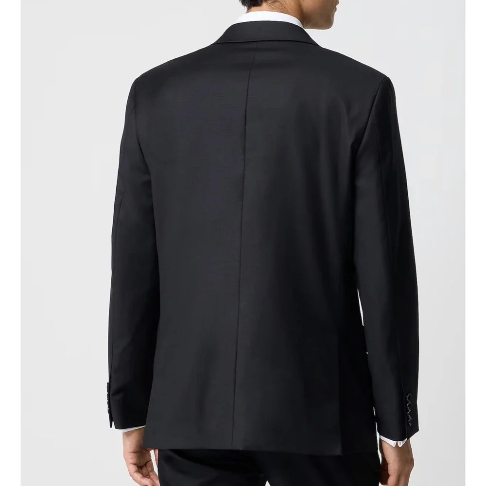 J.Crew Men 40R Thompson Tuxedo Jacket Black Wool Peak Lapel A7235 NEW